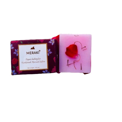 Organic Bathing Bar - Kumkumadi, Rose and Saffron